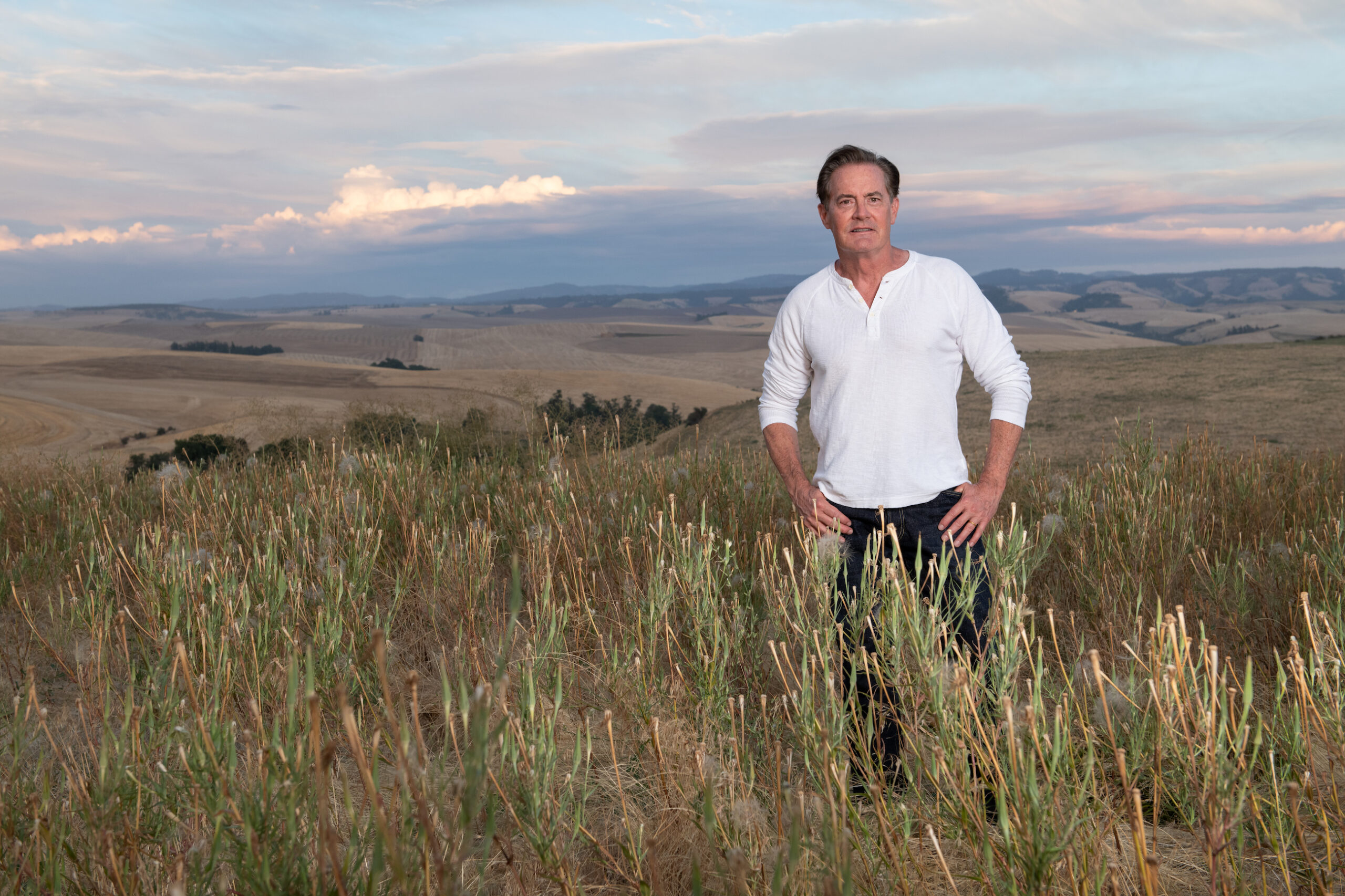 Kyle atop a hill in the Columbia Valley