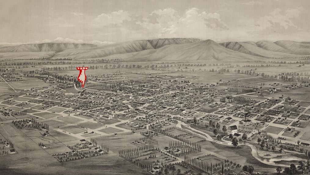 Historic map of Walla Walla